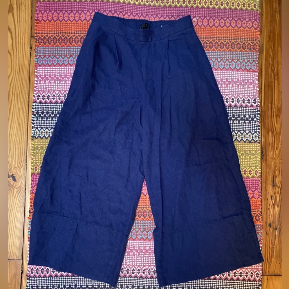 Banana Republic Linen Wide Leg Crop Pants. size XS